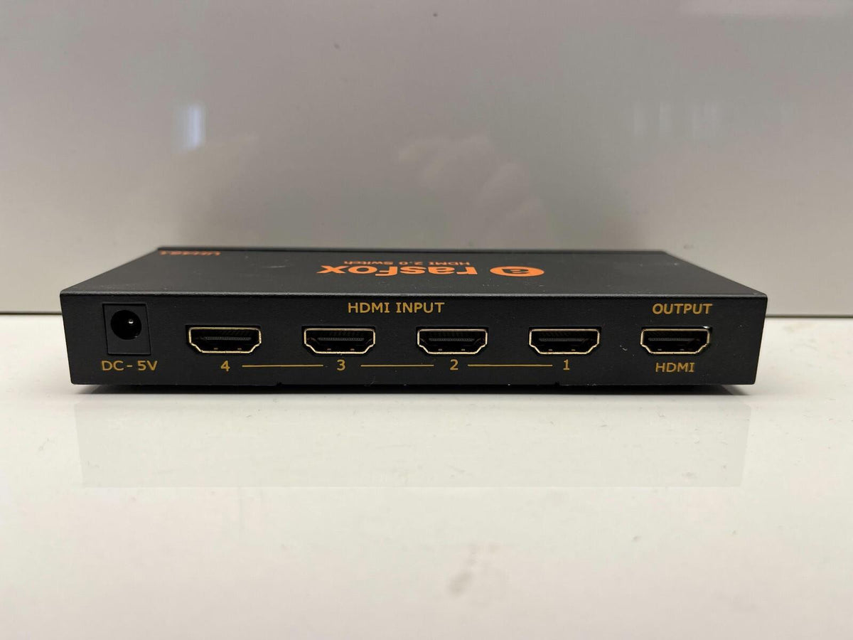Rasfox HDMI 2.0 Switch UH461 4 In 1 Out UHD 4K 60Hz