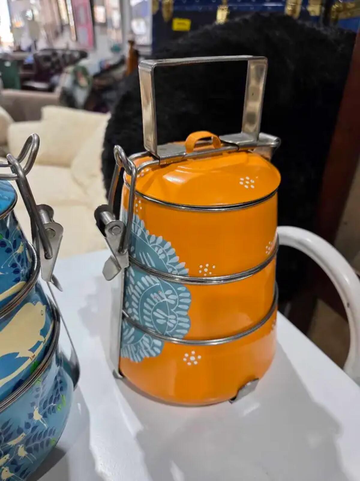 Enamel Tiffin Food Carriers