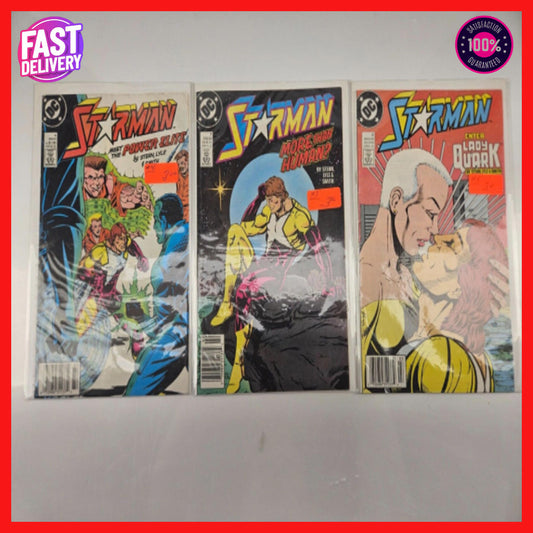 Starman #4, 7 8 October 1989 DC Comics Lot of 3
