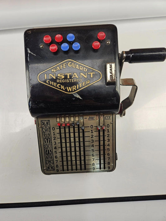 Vintage Safe-Guard Check Writer Instant Model 583473