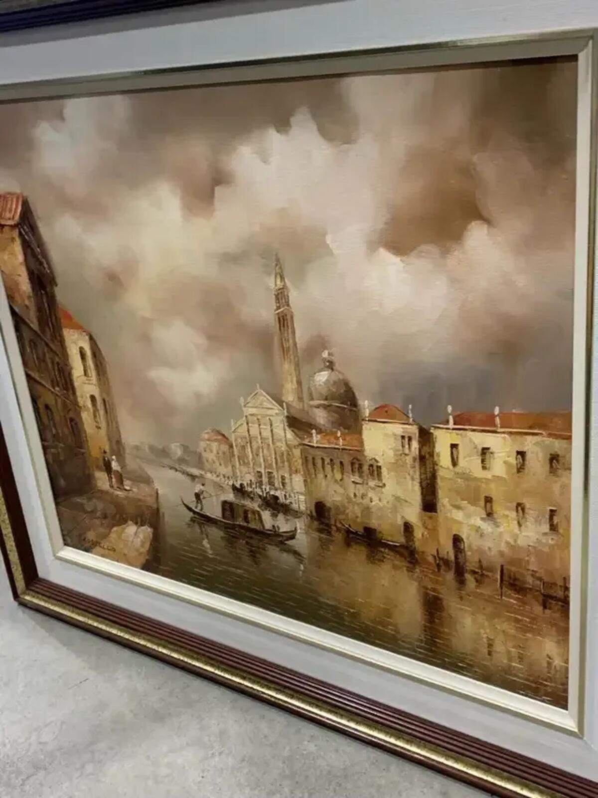 Costello Venice Canal Oil Painting