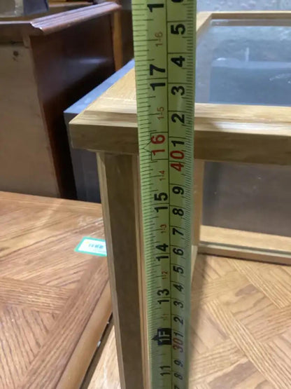 Oak and Glass Display Case