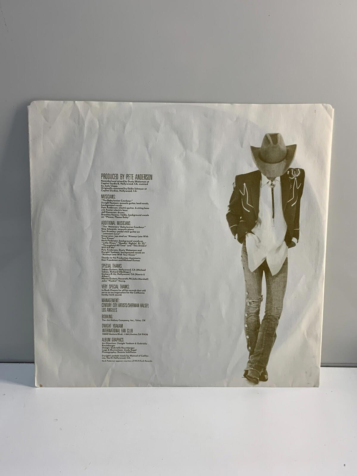 Hillbilly Deluxe Dwight Yoakam Vinyl album on Reprise records