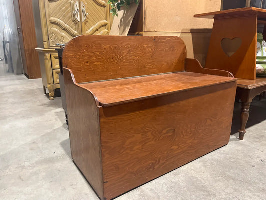 Wood Storage Bench