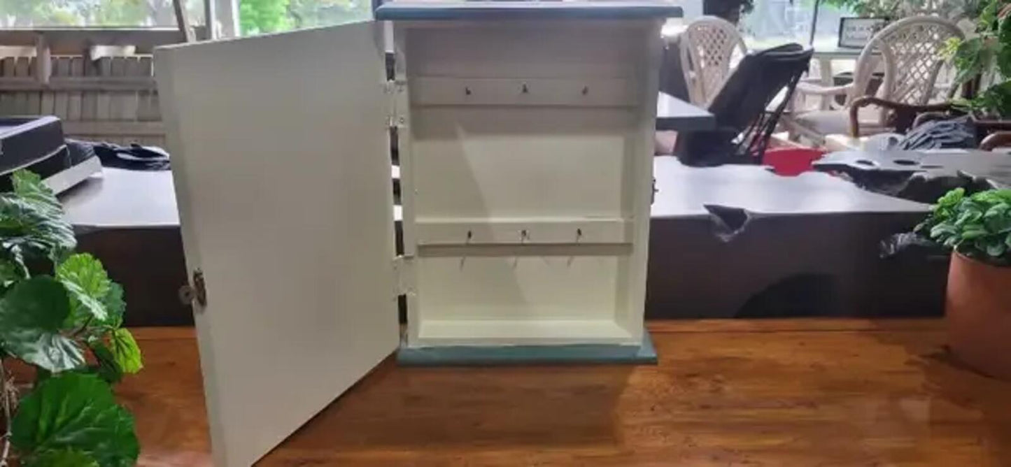 Wooden Apple Design Wall Key Cabinet