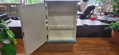 Wooden Apple Design Wall Key Cabinet