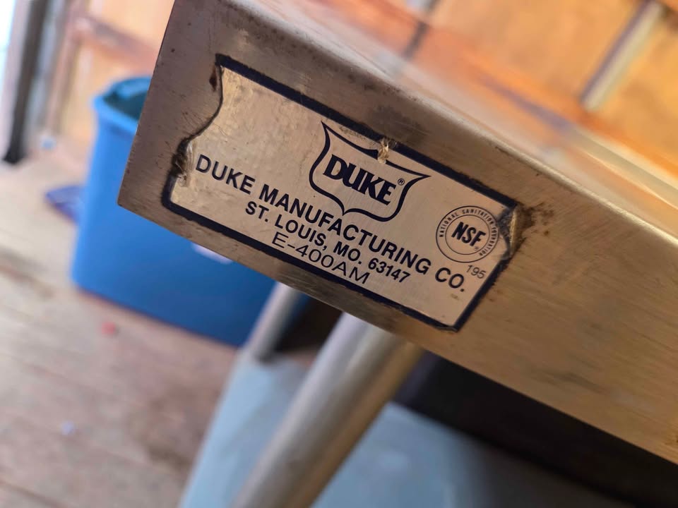 Duke Heavy Duty Stainless Steel Table - 3 left