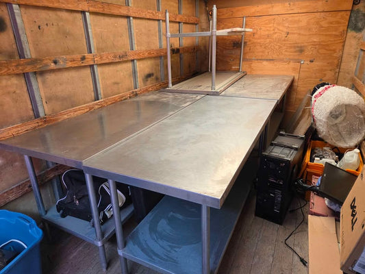 Duke Heavy Duty Stainless Steel Table - 5 Available