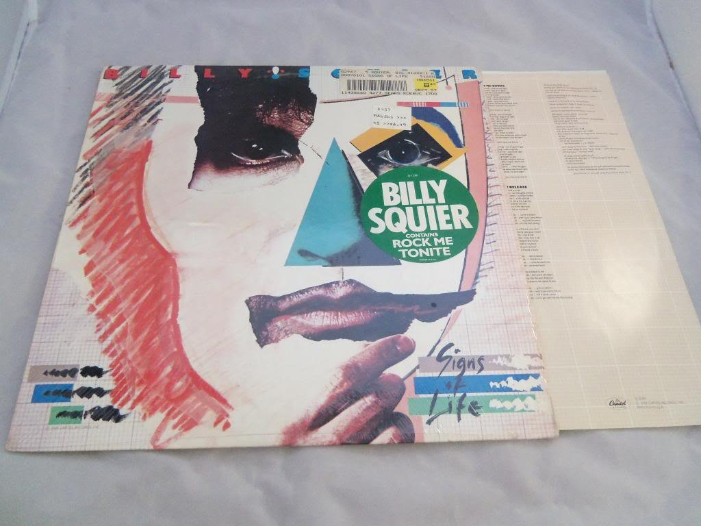 Billy Squier Signs Of Life LP - Capitol - SJ-12361