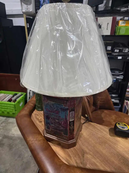 Vintage Frederick Cooper Tea Canister Table Lamp