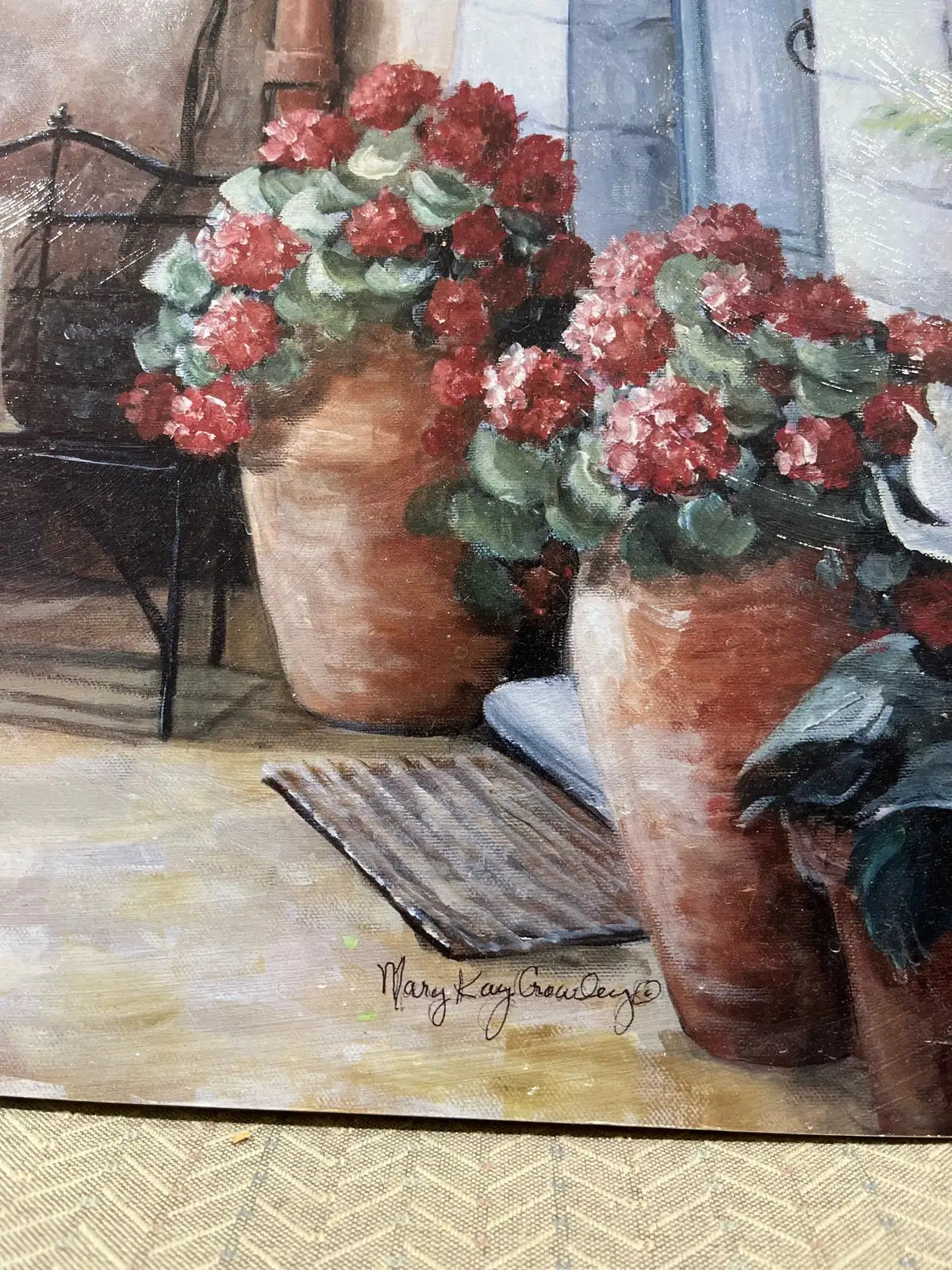 Mary Kay Crowley Print on wood