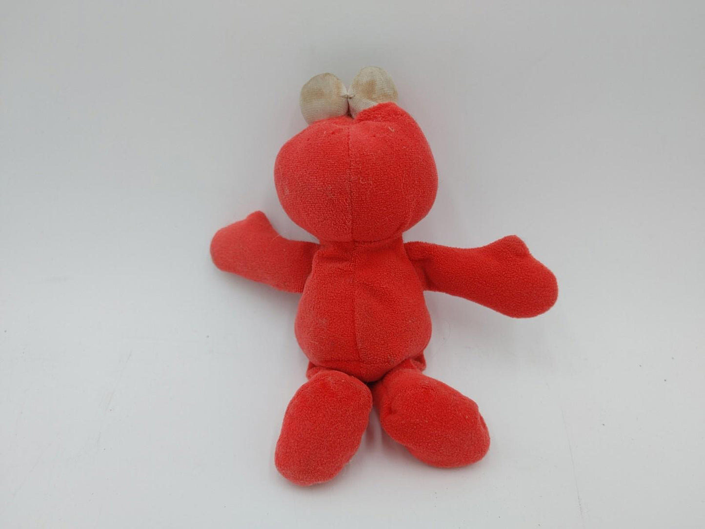 Good Condition Vintage Elmo Miniature Stuffed Animal Toy Red