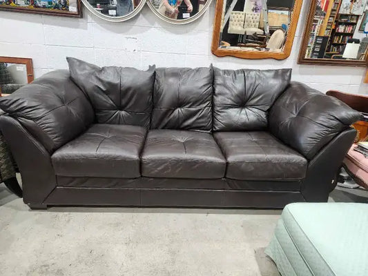 Leather 3-Seater Sofa