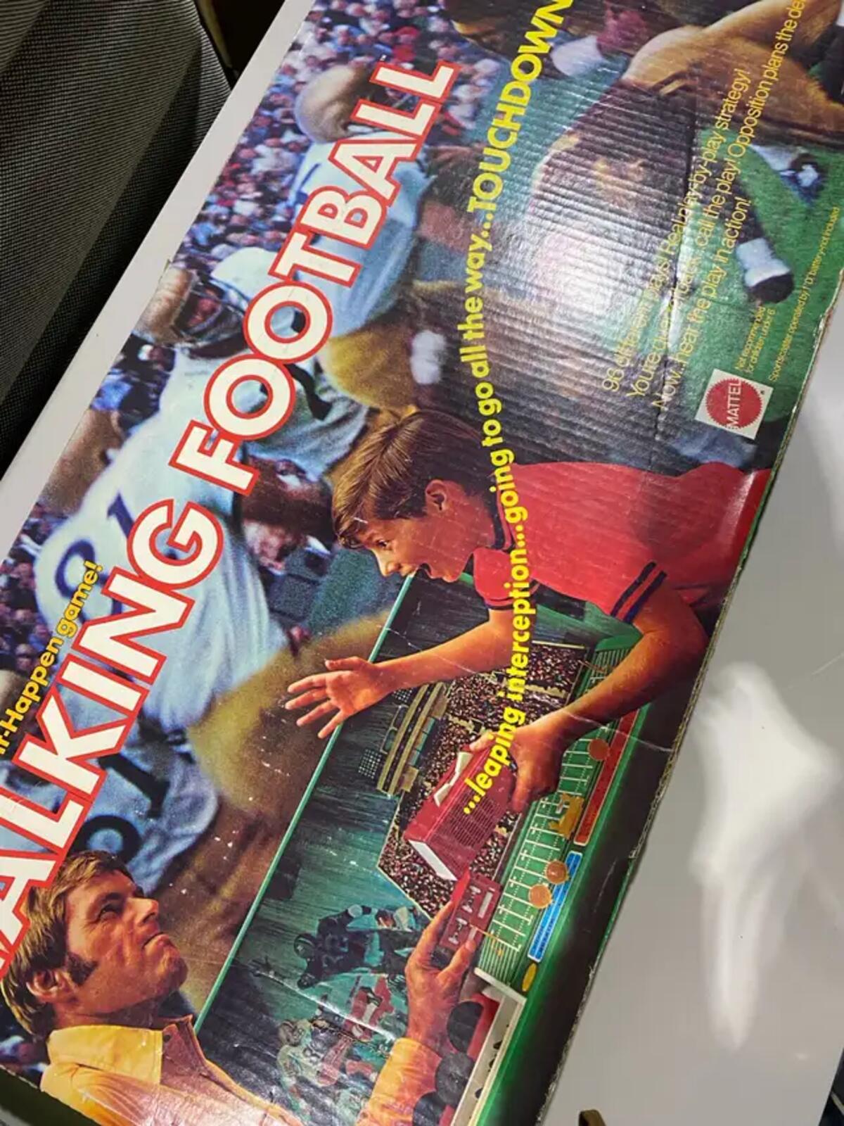 Vintage 1971 Mattel Talking Football board game