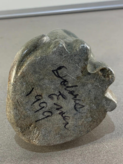 Hand carved Stone Cat Figurine in Soapstone