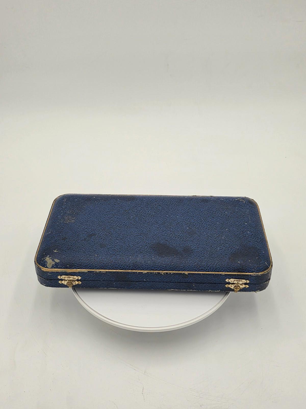 Set of 6 Latham & Owen Sheffield England Wooden Handle Dinner Knives Case