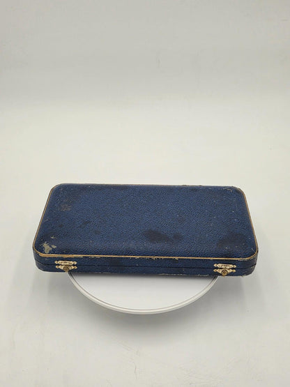 Set of 6 Latham & Owen Sheffield England Wooden Handle Dinner Knives Case