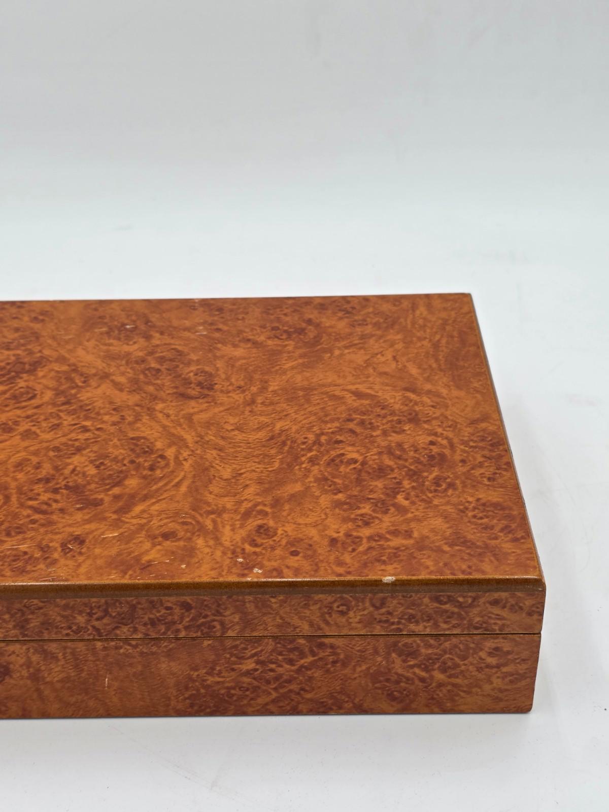 Quality Importers Trading Co Humidor Supreme Brown Wood Cigar Storage Box