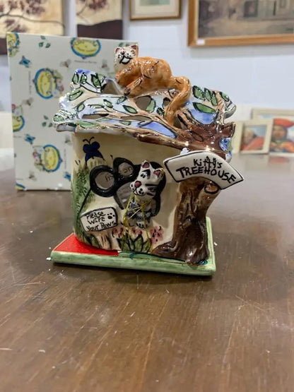 Clayworks Kitty's Treehouse Tea light