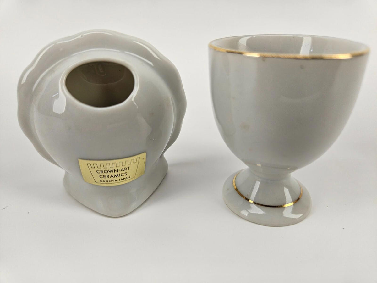 Bougeoir vintage en porcelaine de Lilas des Prairies