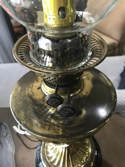 Retro Brass Electrical Oil Lamp