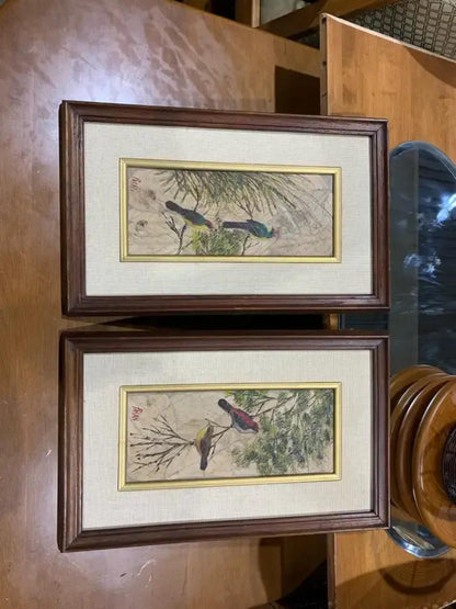 Pasan Bird Leaf Art - set of Two