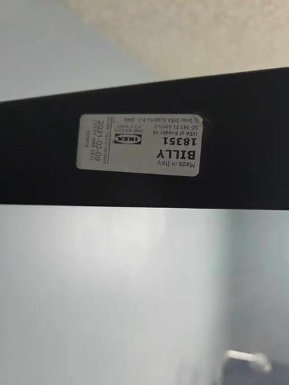 IKEA Billy Bookcase with Glass Doors - Dark Blue