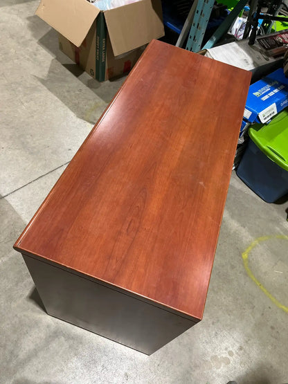 Solid wood office desk