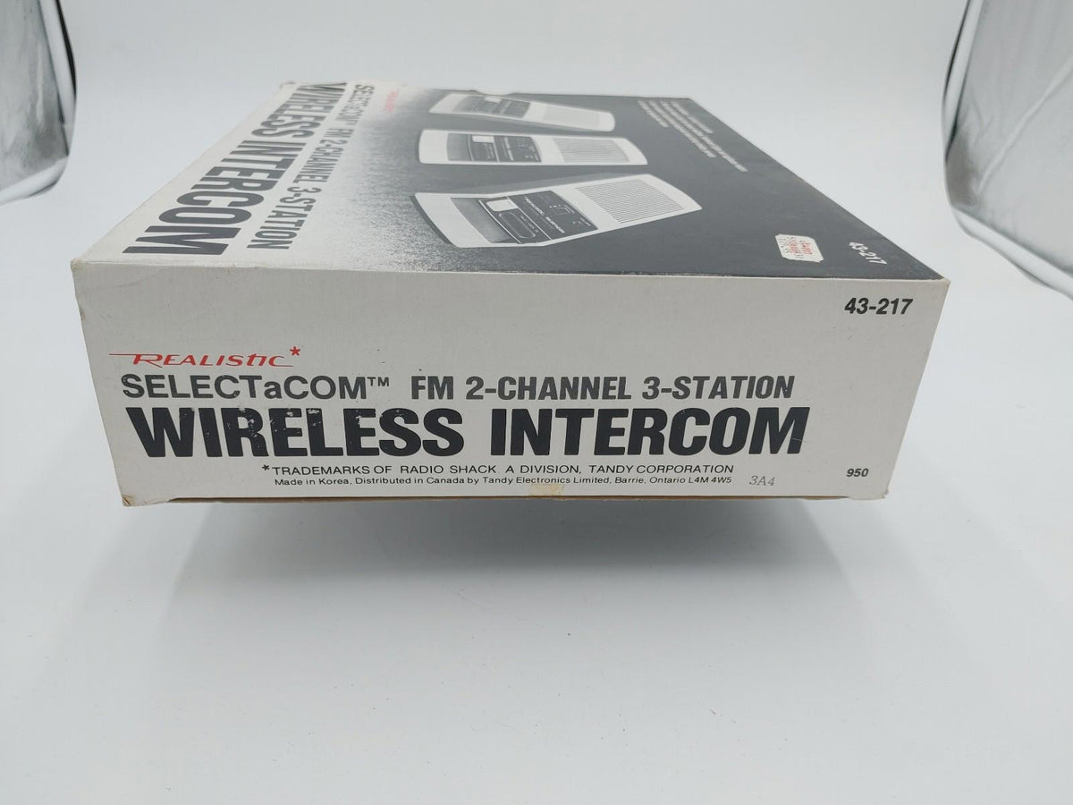 Intercom sans fil FM 2 canaux 3 stations SELECTaCOM réaliste, neuf 43-217