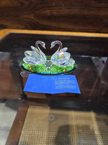 Champions Way Silver Crystal Swans