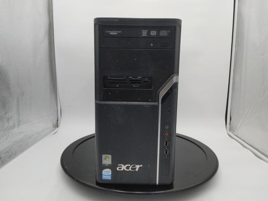 Acer Aspire M1640 Windows 7 PC Pentium 2GHz 2GB RAM 320GB HDD Black Works Tested