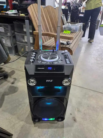 Pyle Portable Bluetooth Karaoke Speaker Radio