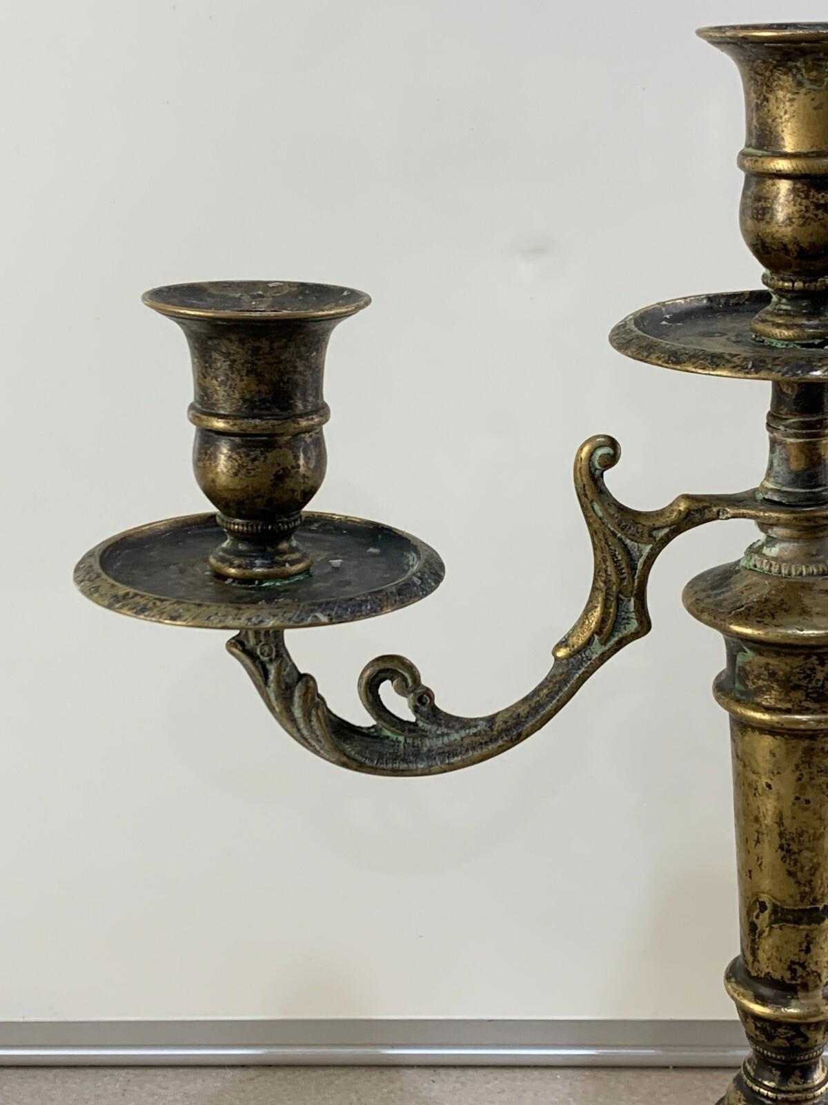 Vintage 3 arm candelabra candle holders