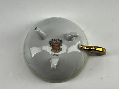 Vintage Shafford - Pink and Gold Floral - Three Footed Cup & Saucer - Teacup