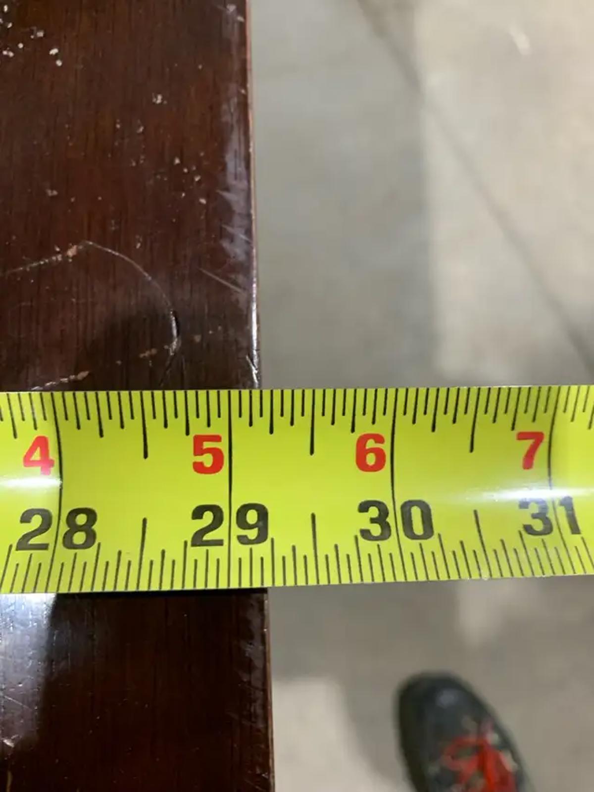Large Dark Wood Dining Table