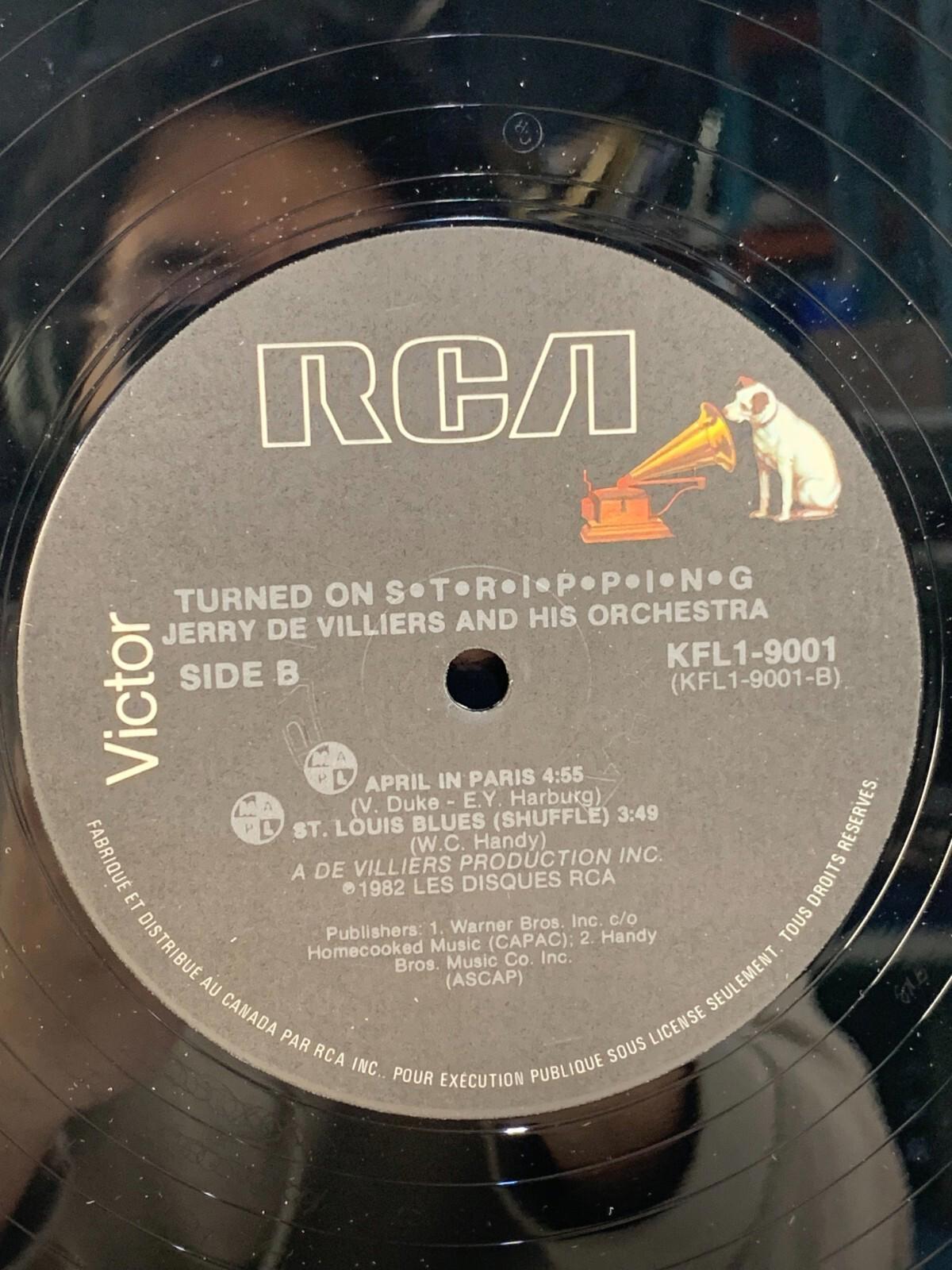 Rare Vinyl by Jerry De Villiers And His Orchestra - Turned-On S.T.R.I.P.P.I.N.G.
