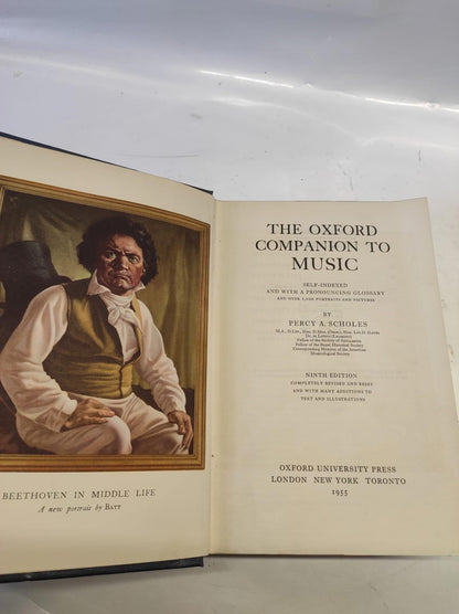The Oxford Companion To Music. Ninth Edition. [Hardcover] Percy A Scholes