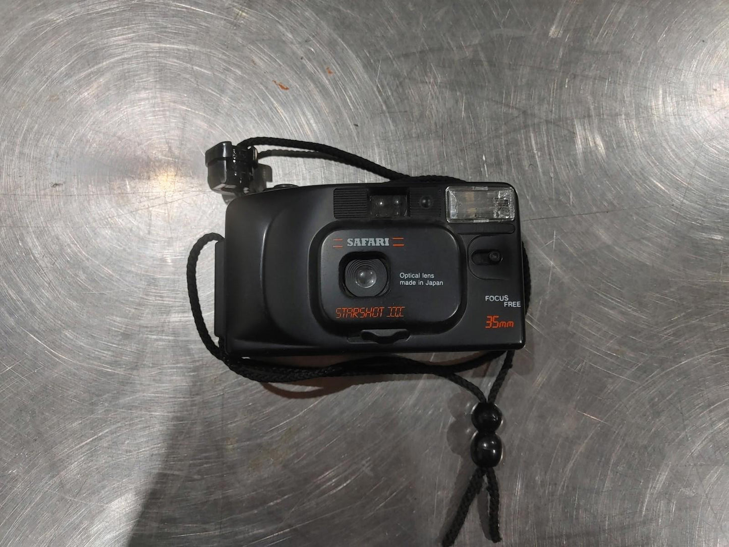 Good Condition SAFARI Snapshot 3 35mm Focus Free Film Camera Untested Black