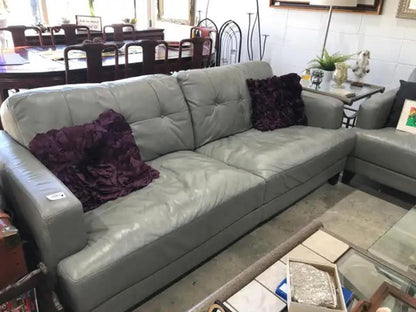 Lazy Boy Leather Sofa - 1 left