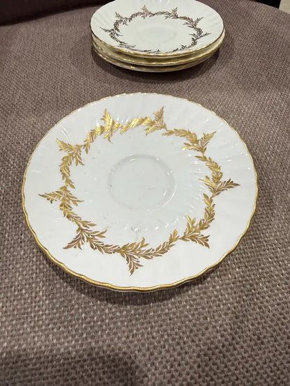 Golden Regency Saucers (S) - 4 Available