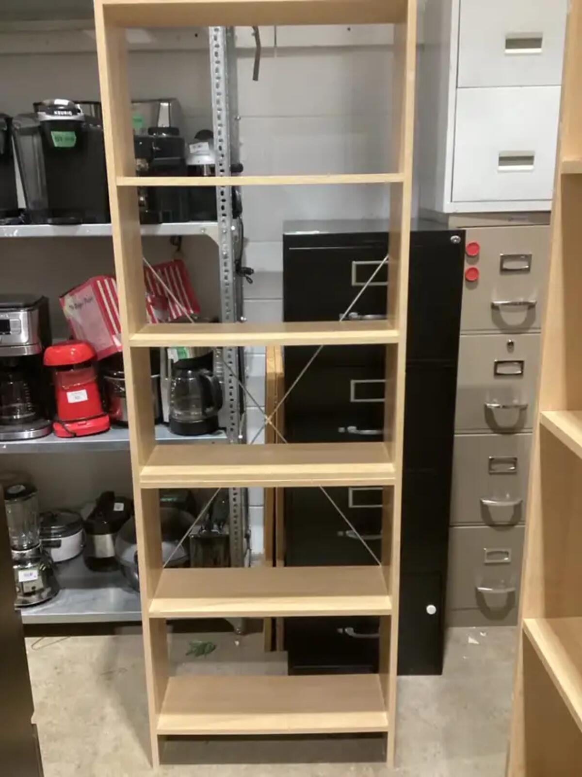 Wood Shelving Units - 2 Available