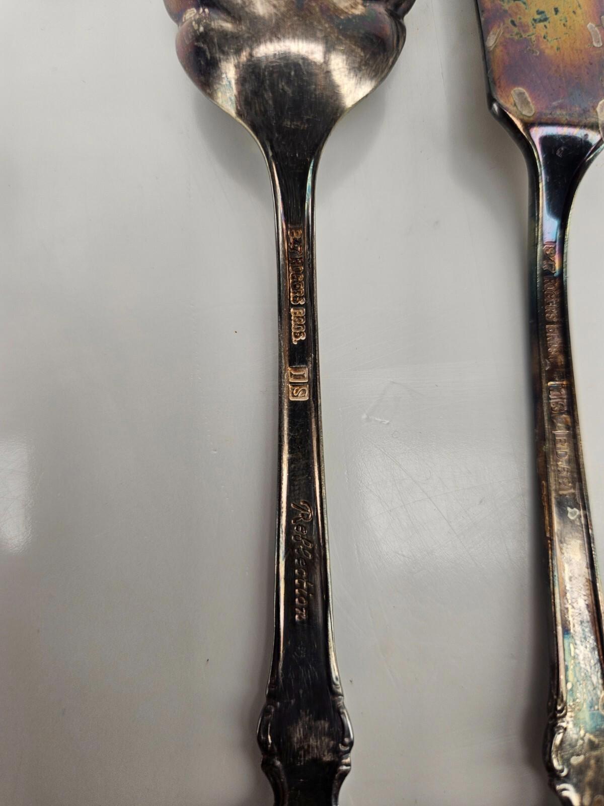 Ustensiles en métal argenté Vintage 1847 Rogers Bros 16,5 cm