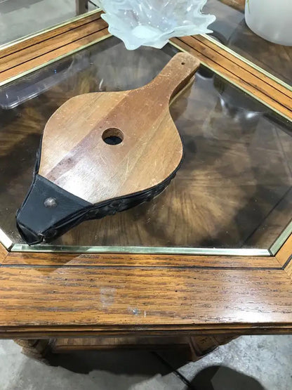 Vintage Wooden Fireplace Bellows