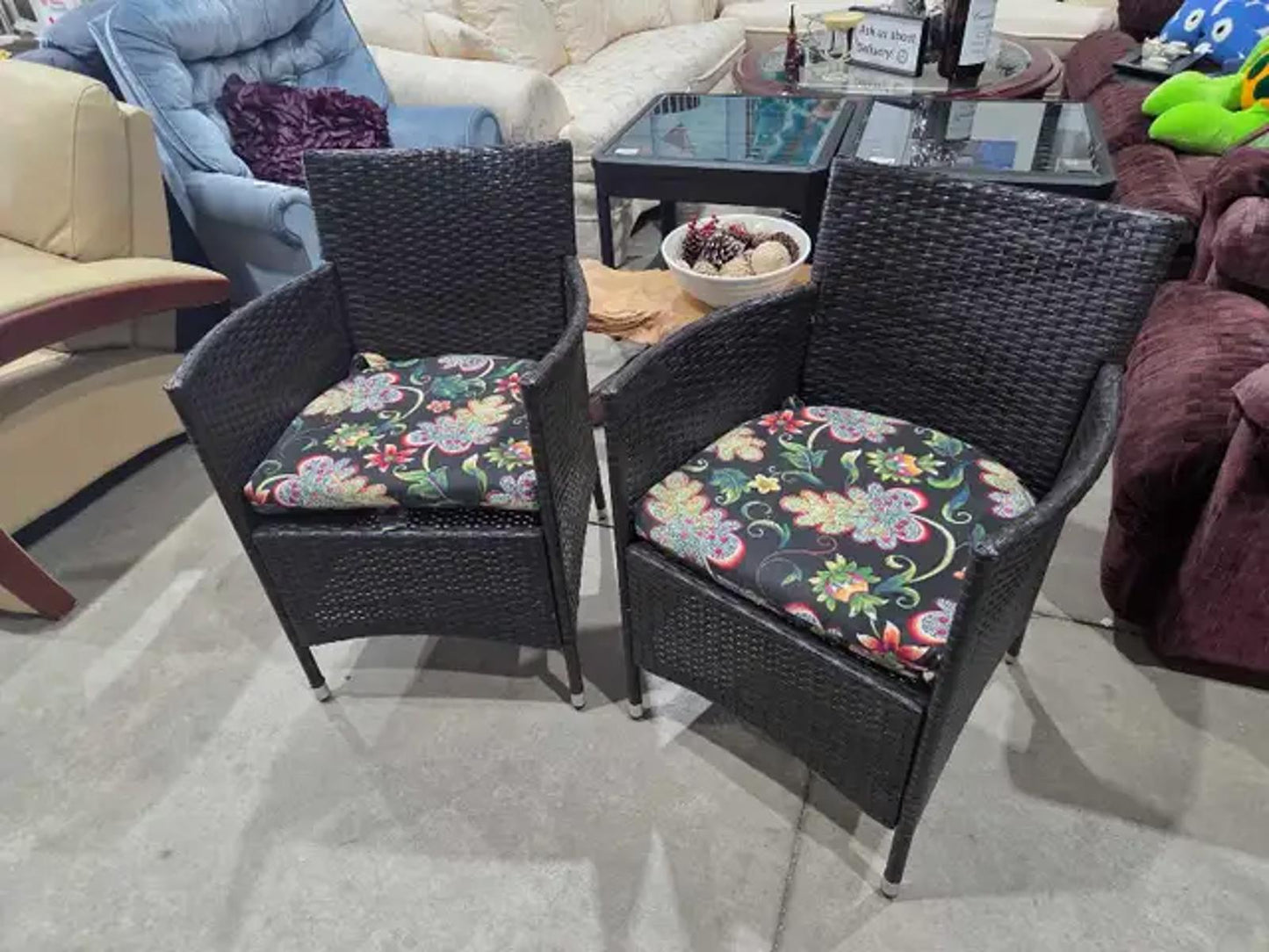Patiojoy Rattan Wicker Patio Chairs - 2 Available