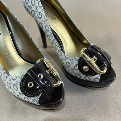 Vintage Guess Monogram High Heels (Women’s Size US 7)