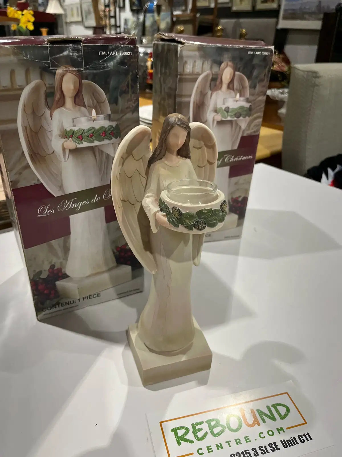 Angel Christmas Candle Holder two are available