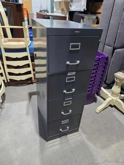 Cole Steel 4-drawer vertical filing cabinet