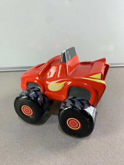 Nickelodeon blaze and the monster machines Ceramic Piggy Bank. Red Bank Truck.