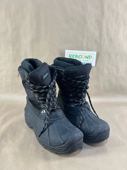 Eddie Bauer Men’s Black Snow Boots (Size 9)