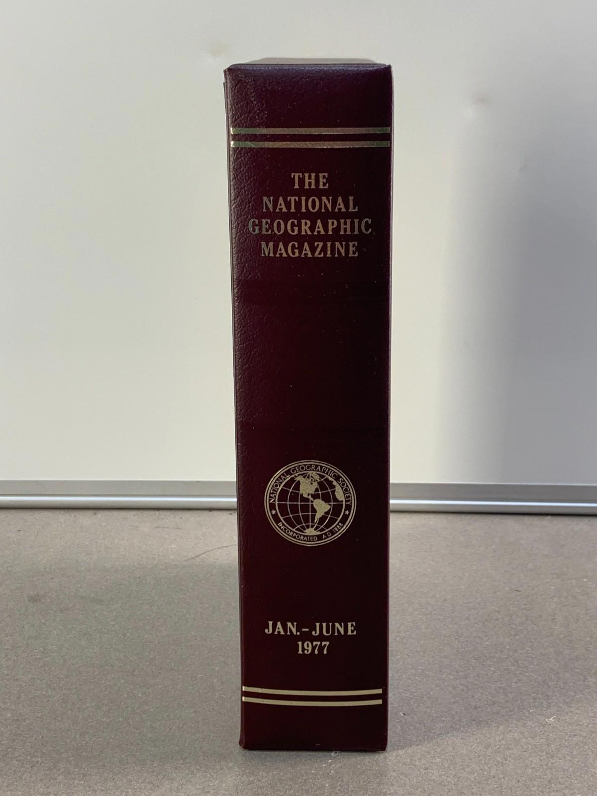 Revues vintage National Geographic de janvier à juin 1977 avec couverture